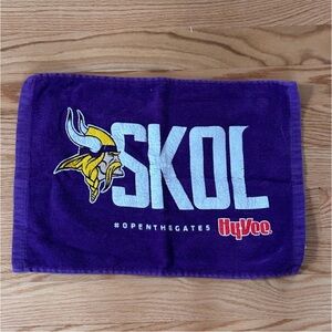 Minnesota Vikings NFL SKOL Mini Purple Towel Open The Gates